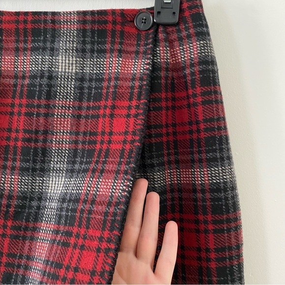 Vintage Herman Geist Wool Wrap Mini Skirt Size 4 Petite Women’s - Picture 2 of 6